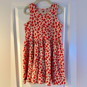 Tea Playtime Dress in Apple Print